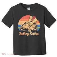 Cat Rolling Fatties Funny Toddler T-Shirt thumb 0