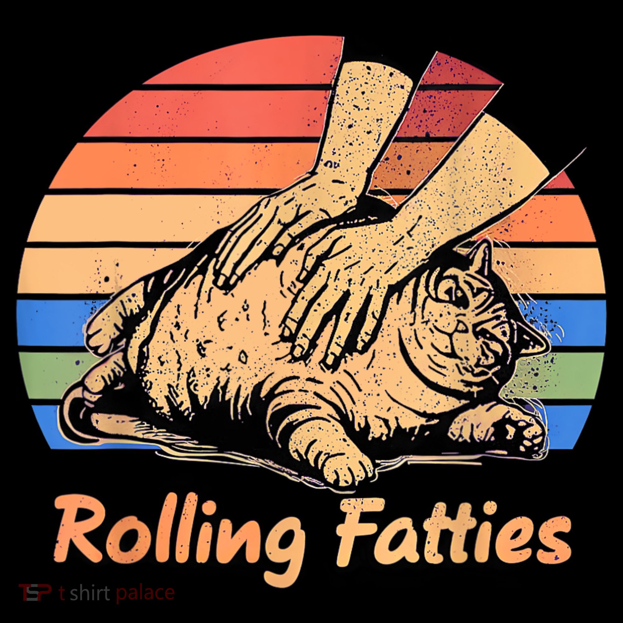 Cat Rolling Fatties Funny Kids Sweatshirt