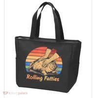 Cat Rolling Fatties Funny Tote Bag thumb 3