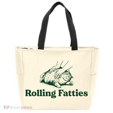 Cat Rolling Fatties Tote Bag