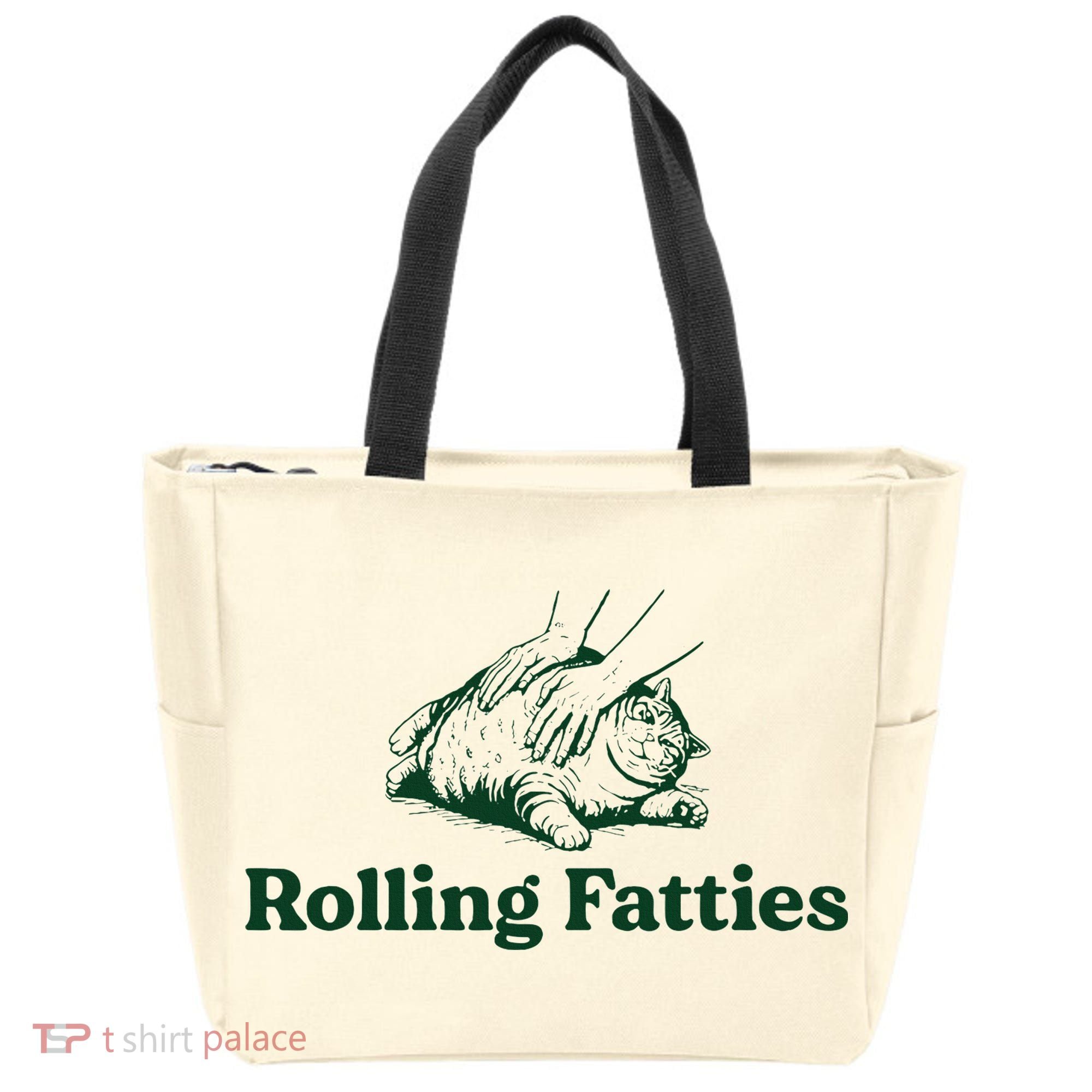Cat Rolling Fatties Tote Bag