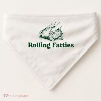 Cat Rolling Fatties USA-Made Doggie Bandana thumb 0
