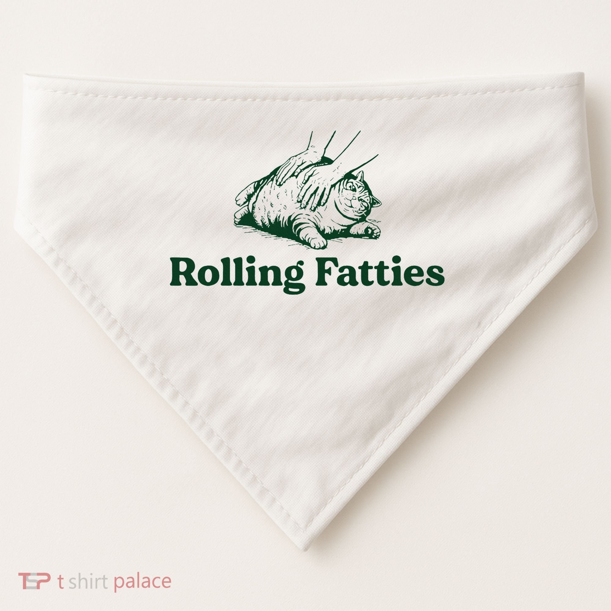 Cat Rolling Fatties USA-Made Doggie Bandana