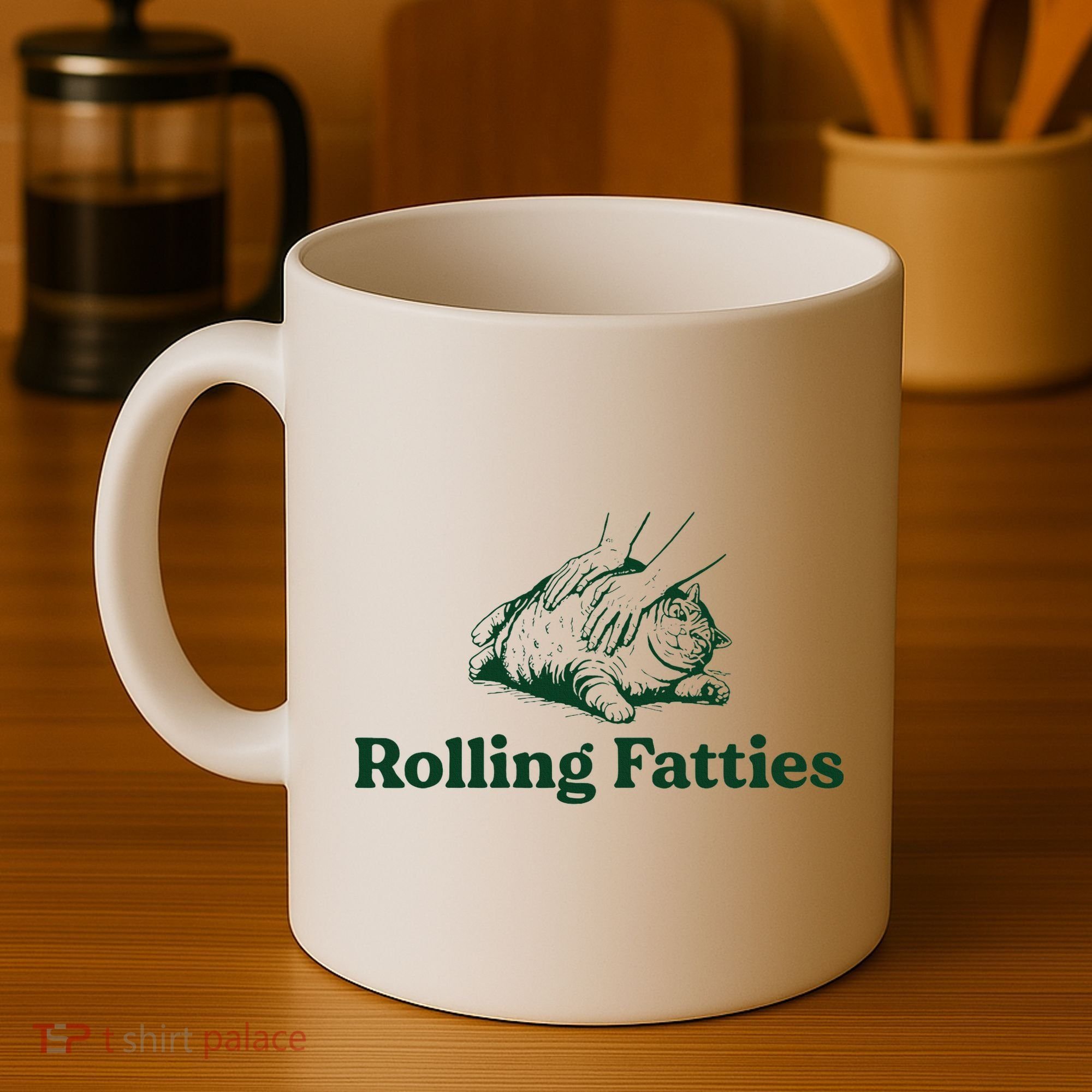 Cat Rolling Fatties Coffee Mug