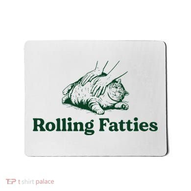 Cat Rolling Fatties Mousepad
