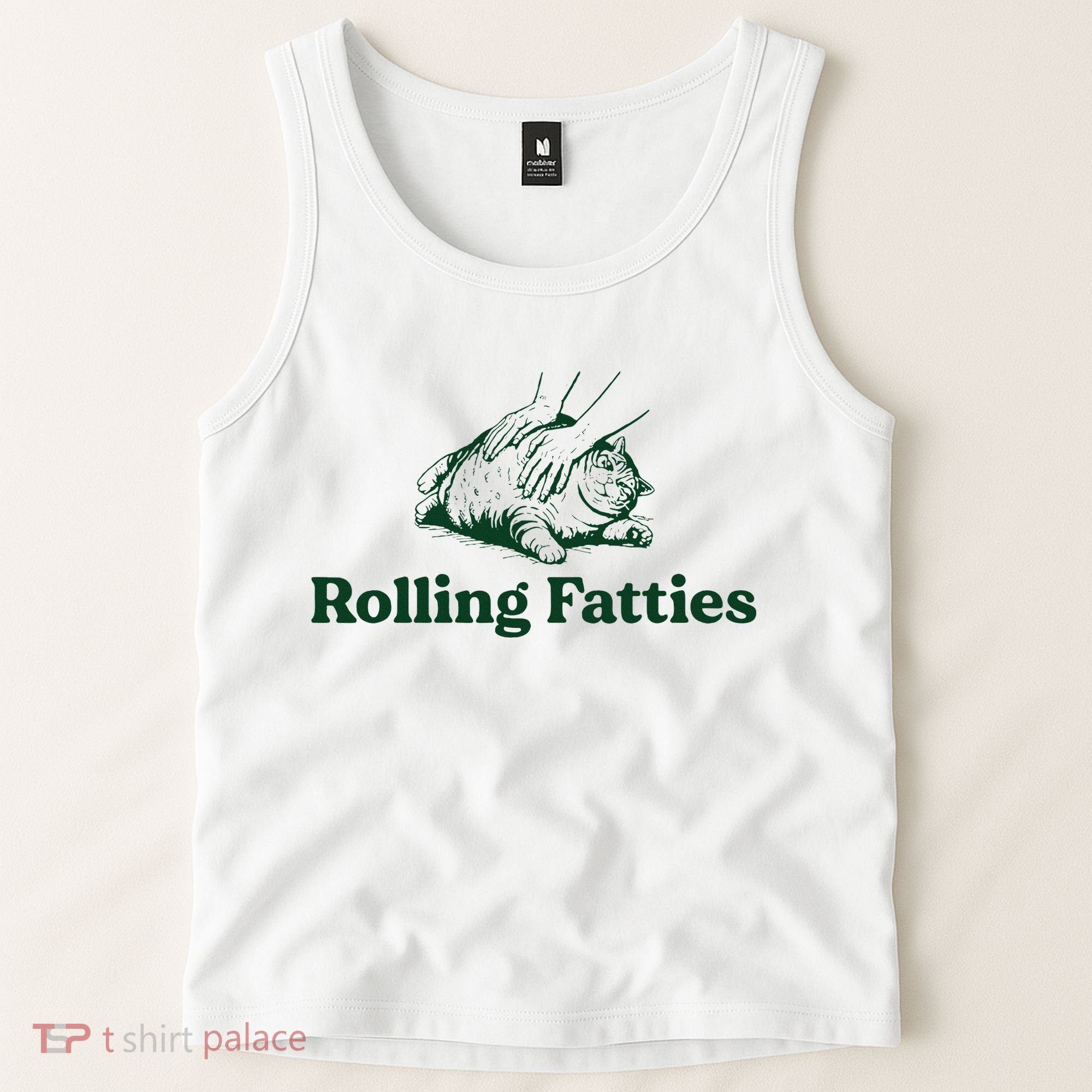 Cat Rolling Fatties Tank Top