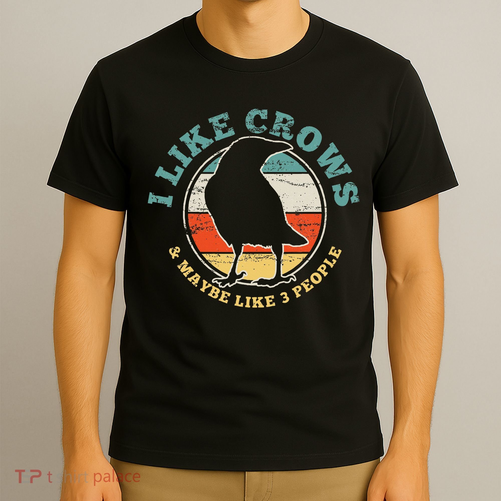 Crow Raven Funny Vintage Gift T-Shirt