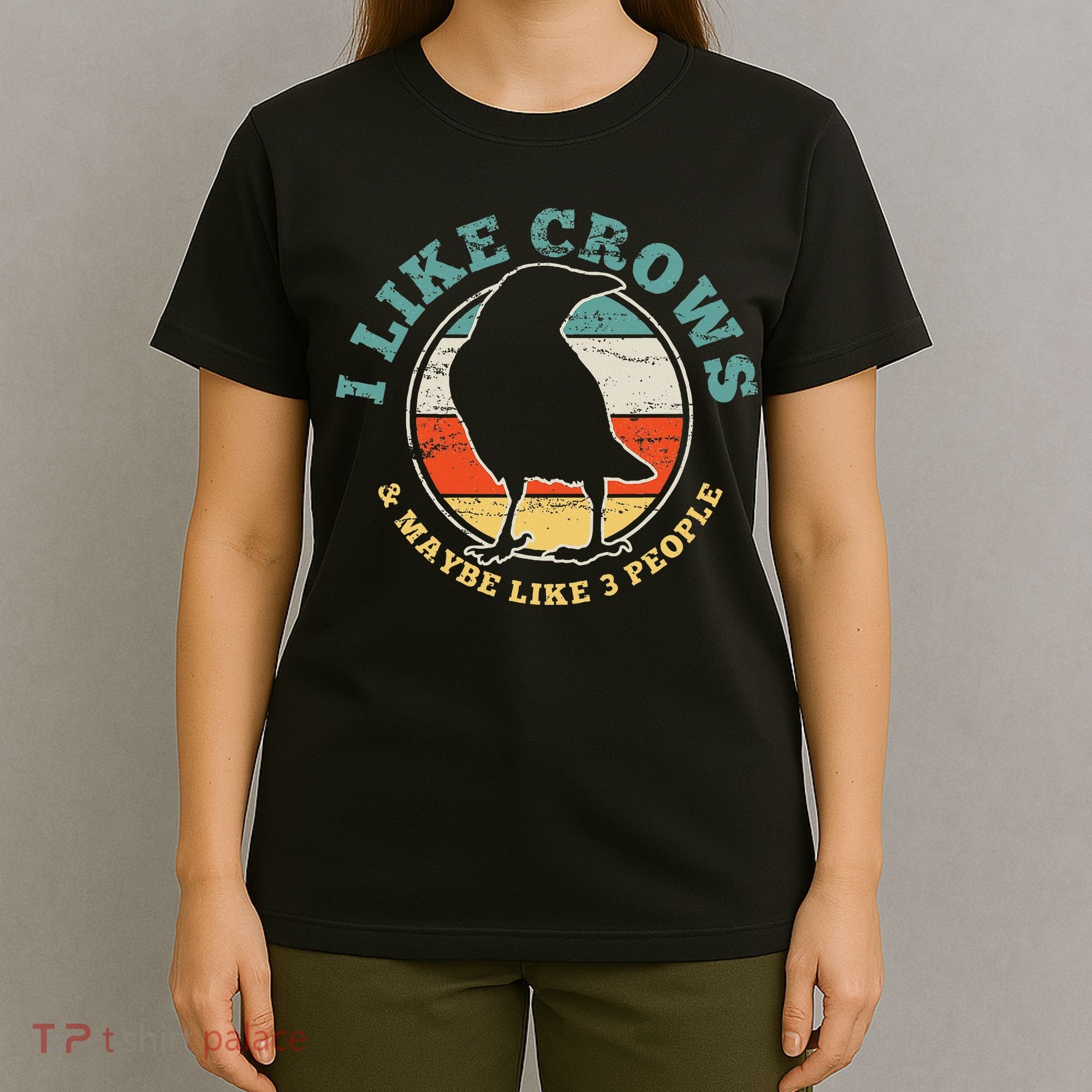 Crow Raven Funny Vintage Gift T-Shirt
