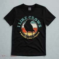 Crow Raven Funny Vintage Gift T-Shirt thumb 5