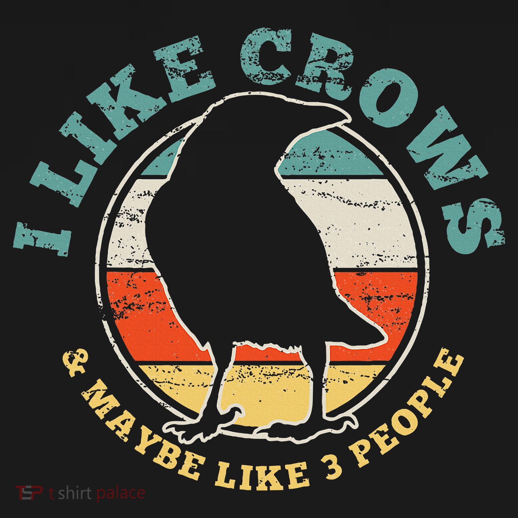Crow Raven Funny Vintage Gift T-Shirt