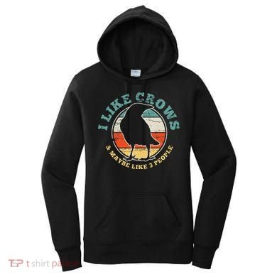 Crow Raven Funny Vintage Gift Women's Hoodie