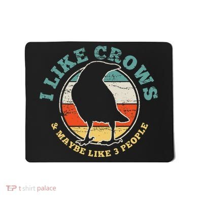 Crow Raven Funny Vintage Gift Mousepad