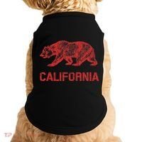 California Republic Flag Distressed Bear Doggie Tank thumb 0