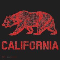 California Republic Flag Distressed Bear Hat thumb 2