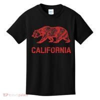 California Republic Flag Distressed Bear Kids T-Shirt thumb 0