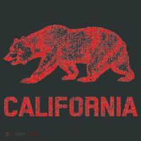 California Republic Flag Distressed Bear Infant Baby Jersey Bodysuit thumb 2