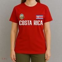 Costa Rica Flag Football Soccer Fan T-Shirt thumb 4