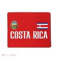 Costa Rica Flag Football Soccer Fan Mousepad thumb 0