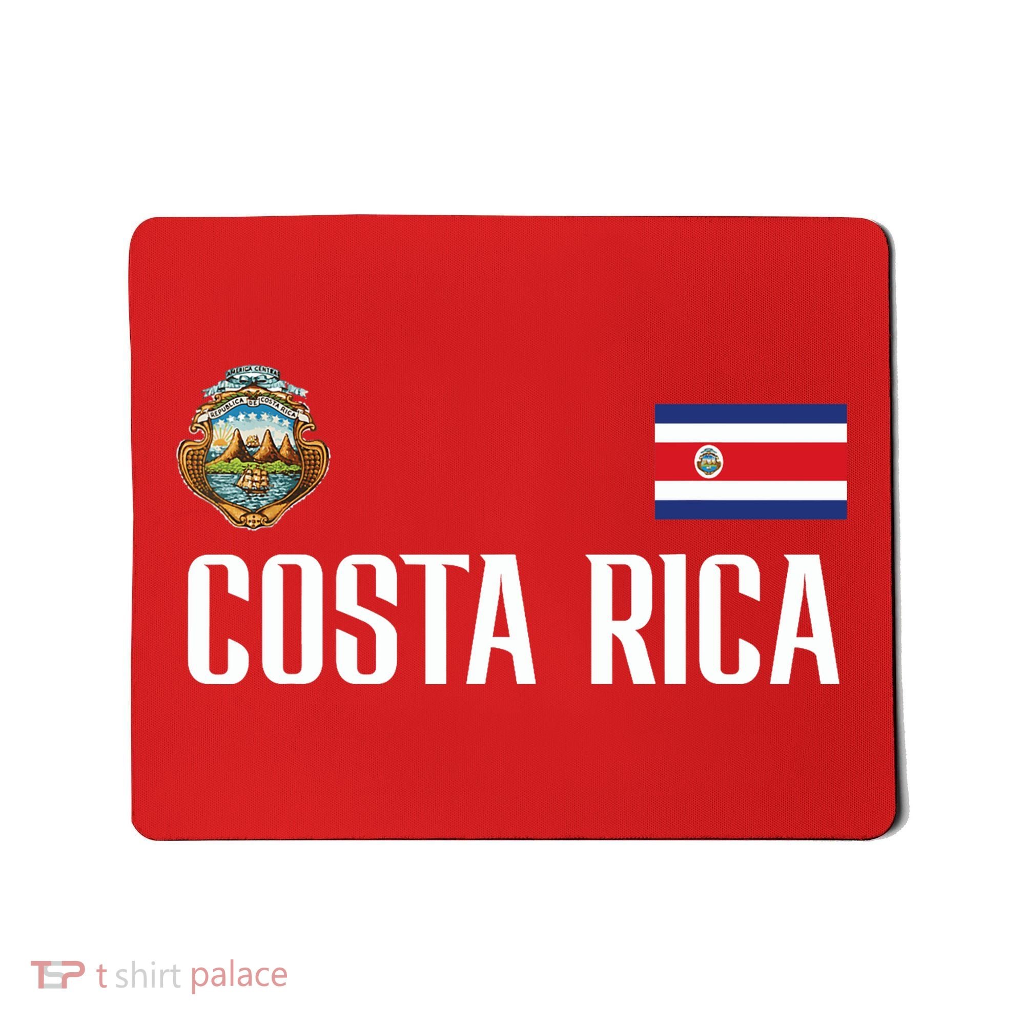 Costa Rica Flag Football Soccer Fan Mousepad