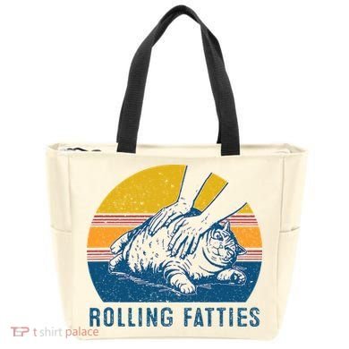 Cat Rolling Fatties Tote Bag