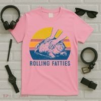 Cat Rolling Fatties T-Shirt thumb 5