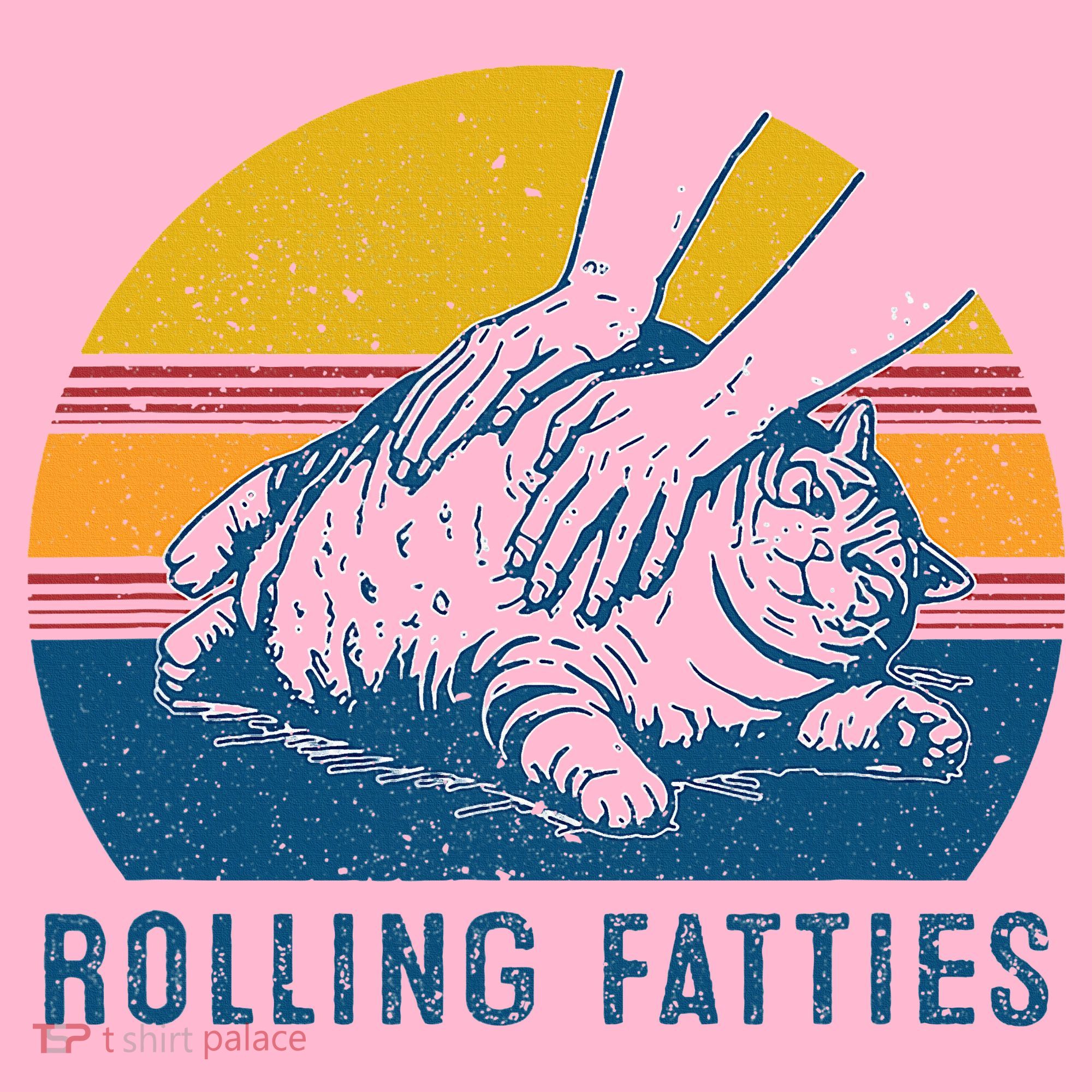 Cat Rolling Fatties Button