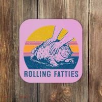 Cat Rolling Fatties Coaster thumb 0