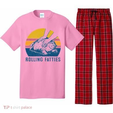 Cat Rolling Fatties Pajama Set