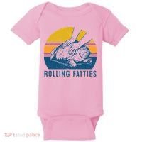 Cat Rolling Fatties Baby Bodysuit thumb 0