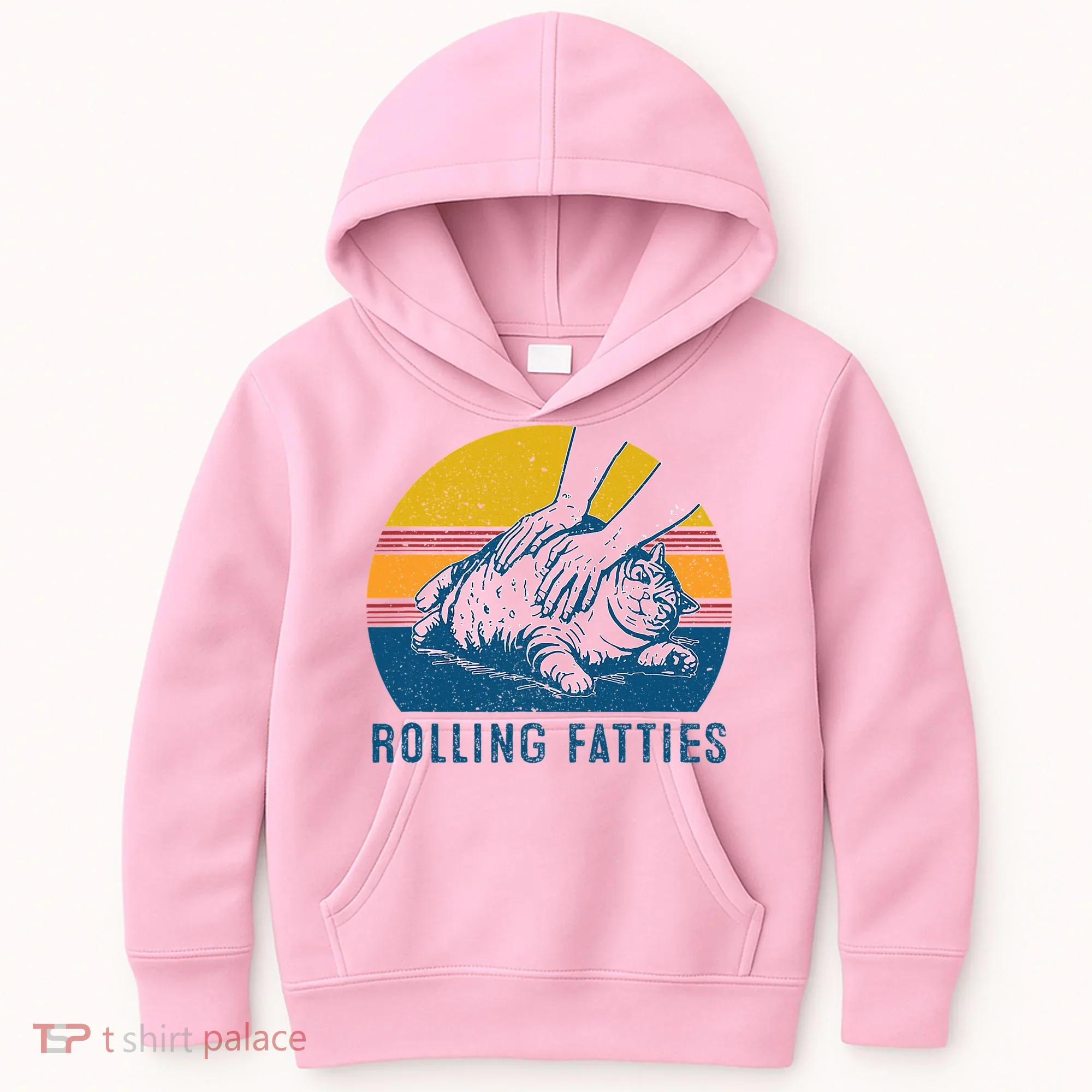 Cat Rolling Fatties Kids Hoodie