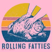 Cat Rolling Fatties Kids Long Sleeve Shirt thumb 2