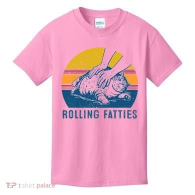 Cat Rolling Fatties Kids T-Shirt