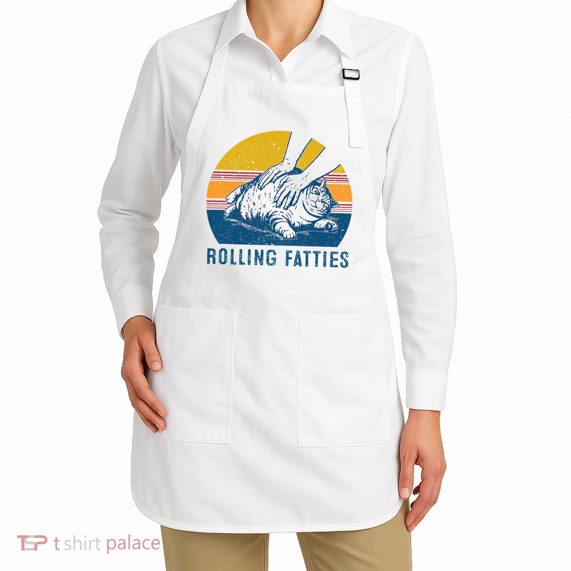 Cat Rolling Fatties Apron