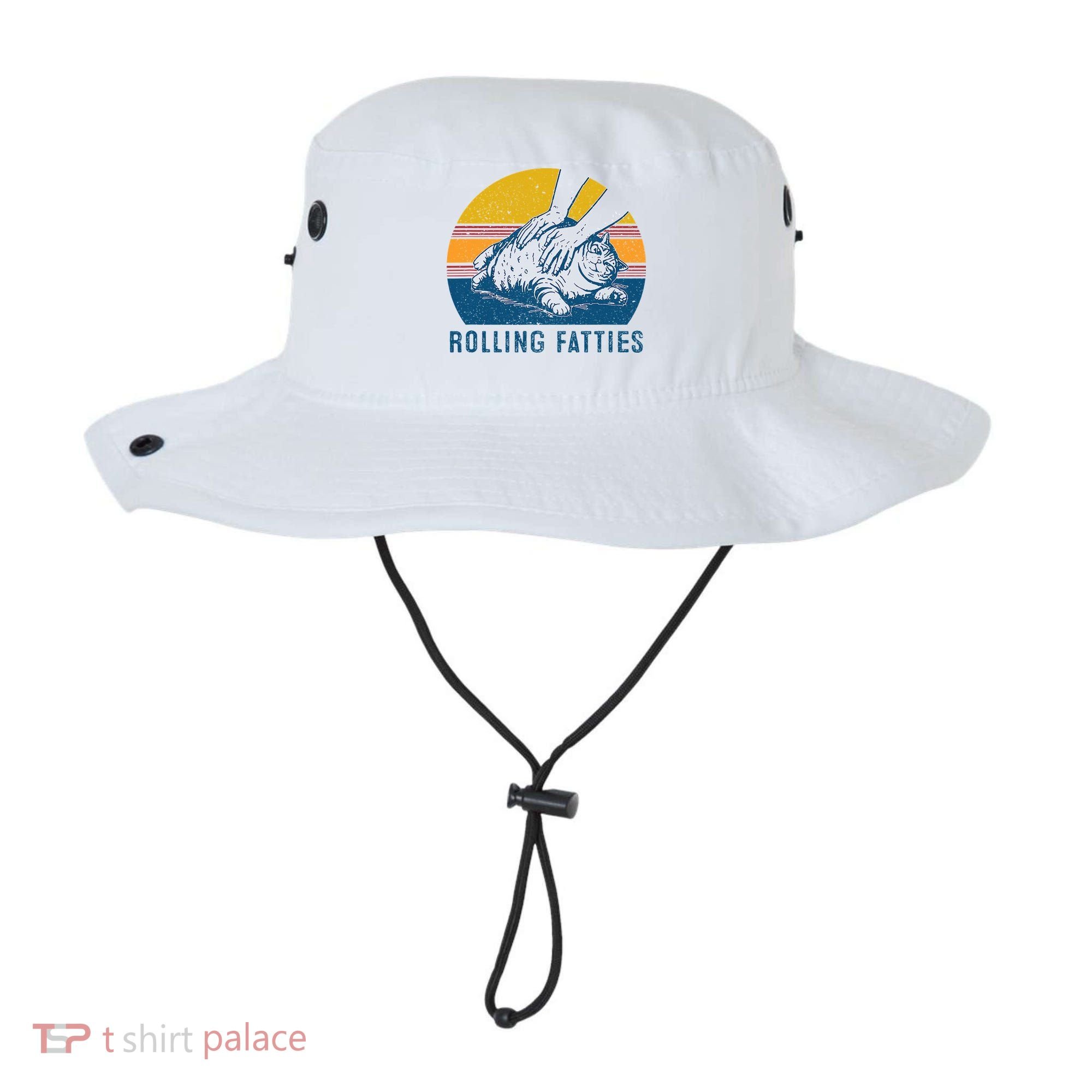 Cat Rolling Fatties Bucket Hat