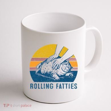 Cat Rolling Fatties Coffee Mug back
