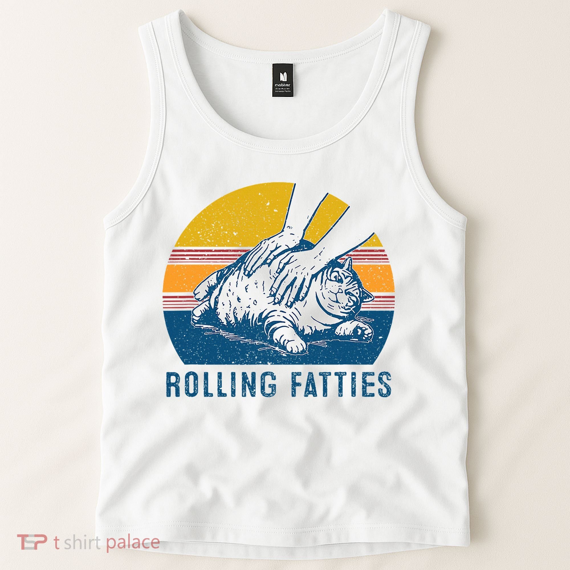 Cat Rolling Fatties Tank Top