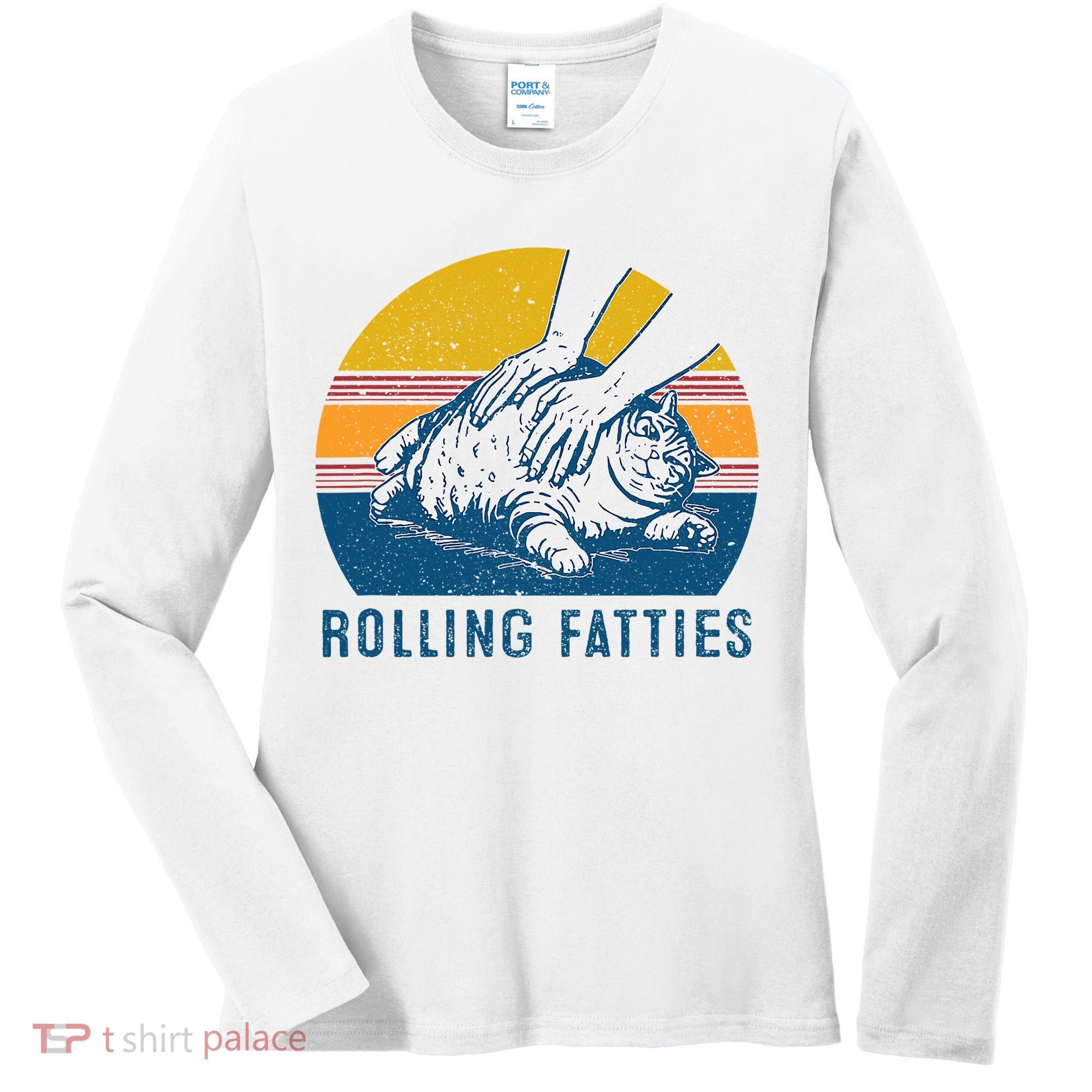 Cat Rolling Fatties Women's Long Sleeve Shirt
