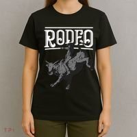 Cool Rodeo Funny Bull Rider Cowboy Cattle Ride Lover Outfit T-Shirt thumb 4