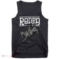 Cool Rodeo Funny Bull Rider Cowboy Cattle Ride Lover Outfit Tank Top thumb 0