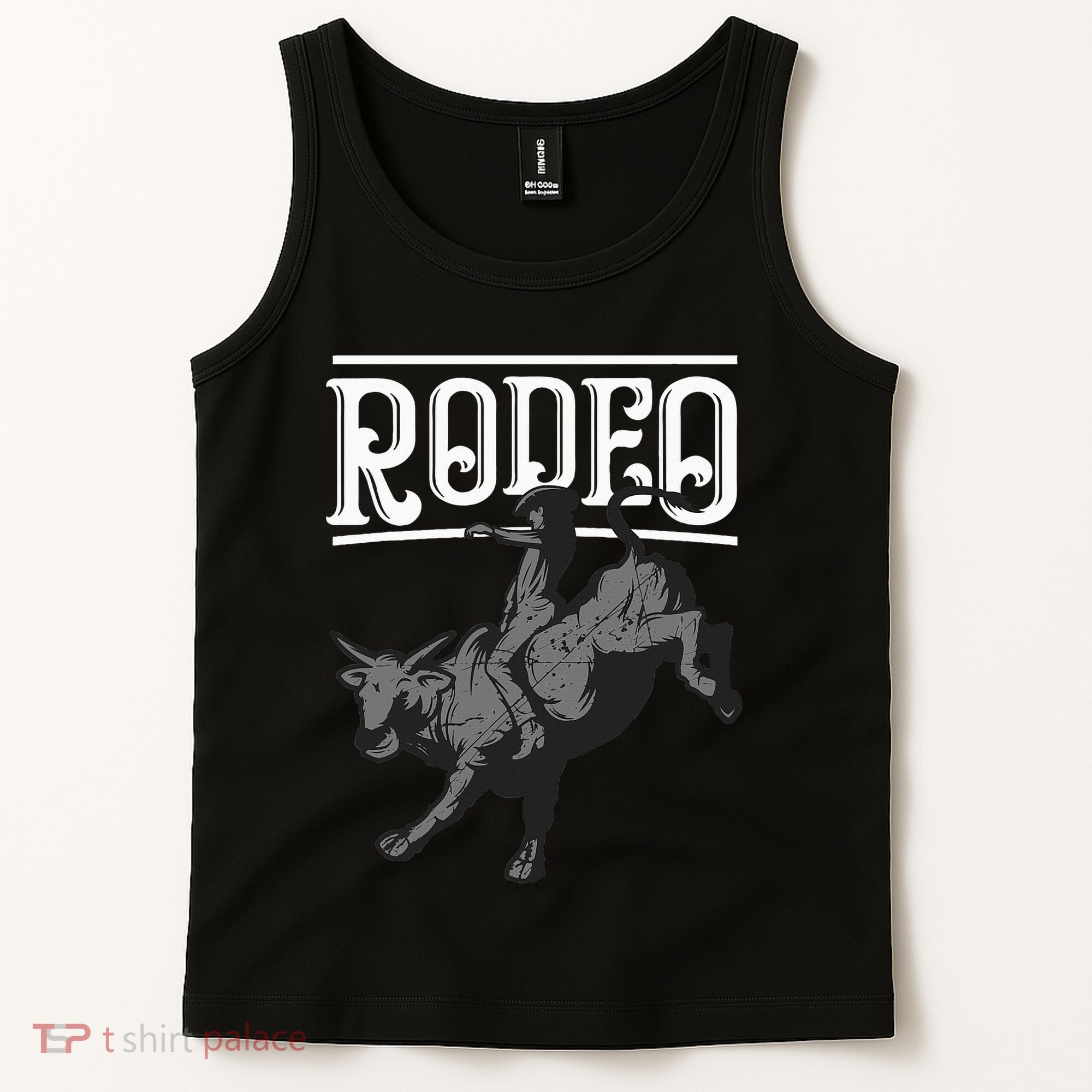 Cool Rodeo Funny Bull Rider Cowboy Cattle Ride Lover Outfit Tank Top