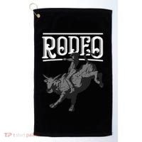 Cool Rodeo Funny Bull Rider Cowboy Cattle Ride Lover Outfit Golf Towel thumb 0
