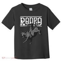 Cool Rodeo Funny Bull Rider Cowboy Cattle Ride Lover Outfit Toddler T-Shirt thumb 0