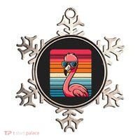 Cool Retro Flamingo In Sunglasses 70s 80s 90s Funny Flamingo Ornament thumb 0
