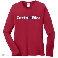 Costa Rica Flag Gift Women's Long Sleeve Shirt thumb 0