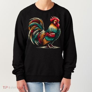 Colorful Rooster Funny Gift Women's Sweatshirt