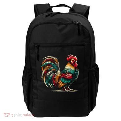 Colorful Rooster Funny Gift Backpack
