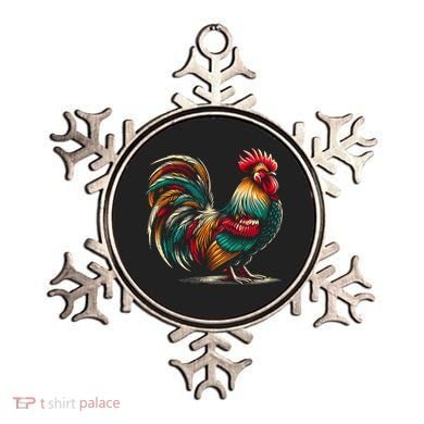 Colorful Rooster Funny Gift Ornament