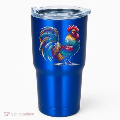 Colorful Rooster Funny Gift Tumbler