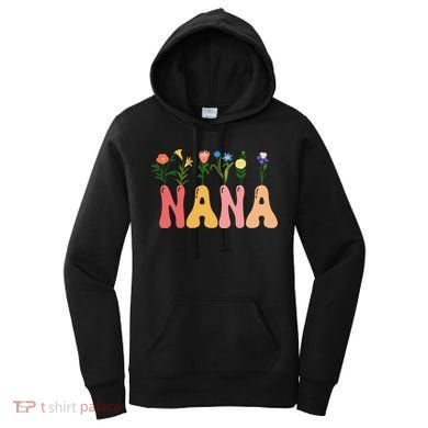 Cute Retro Floral Nana Women's Hoodie