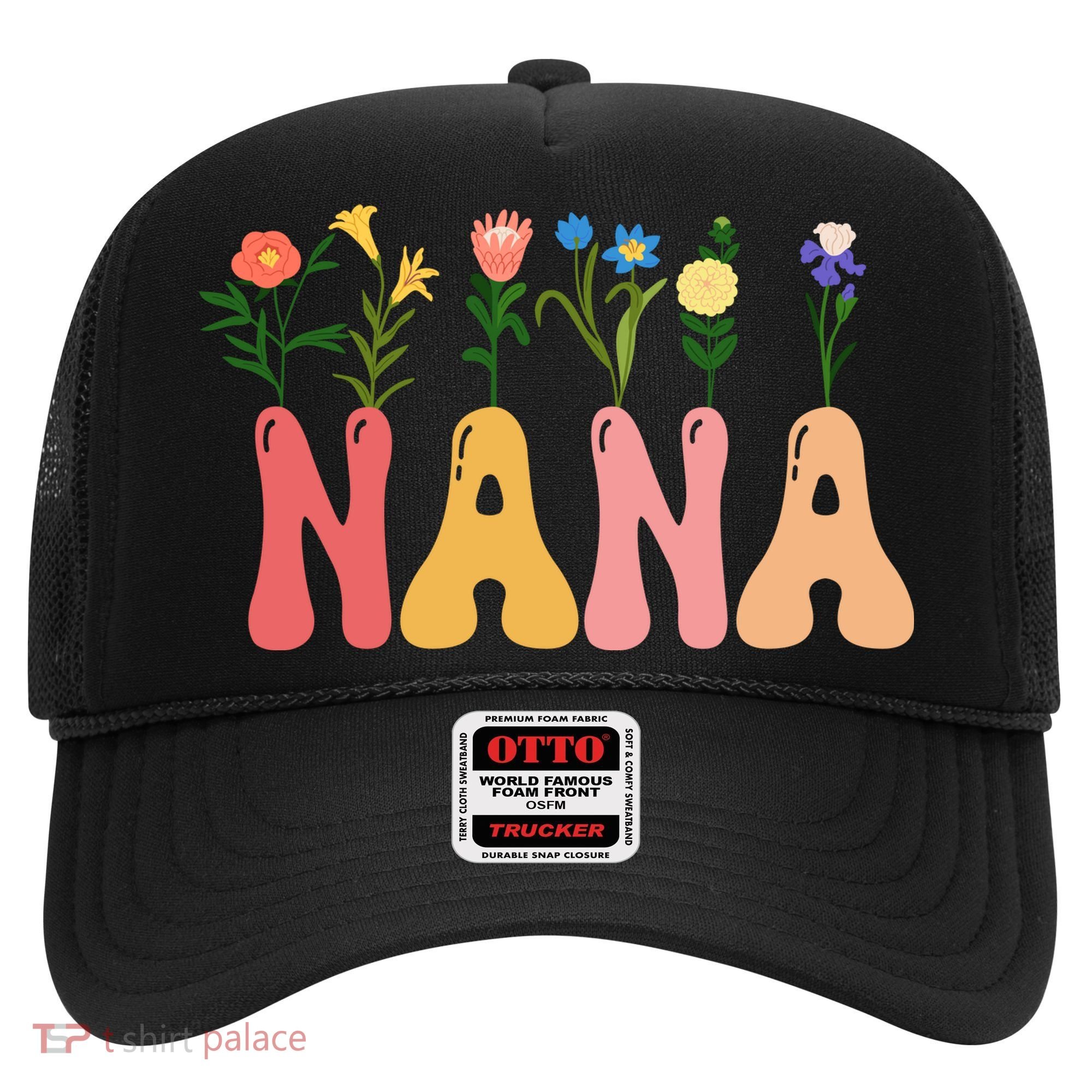 Cute Retro Floral Nana Hat